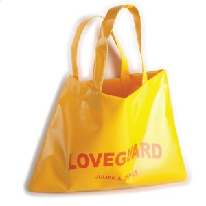Saco tote amarelo LOVEGUARD